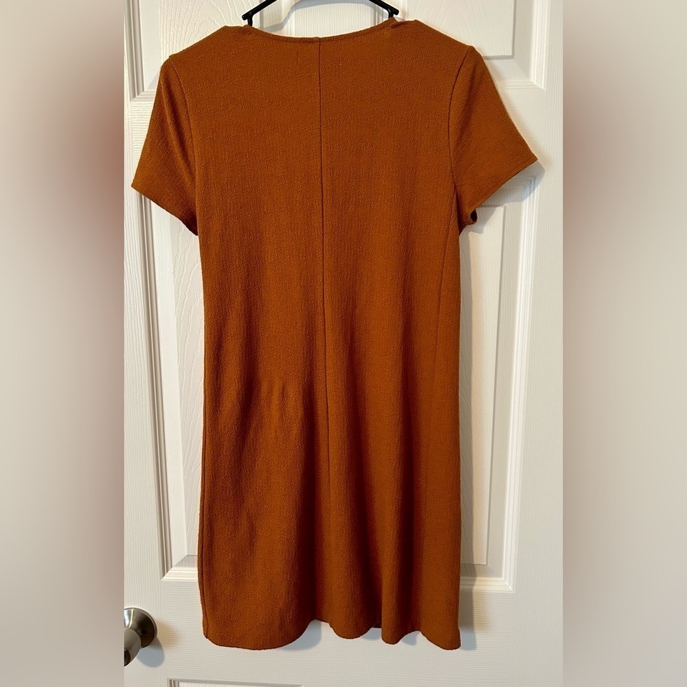 Madewell Texture & Thread Side-Tie Short Sleeve V-Neck Dress - size S - Picture 6 of 6
